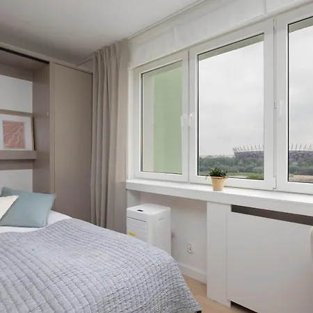 דירה Unique For Remote Work In Center With View By Renters ורשה